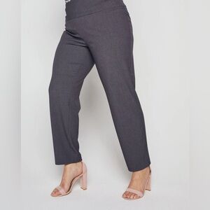 Roz & Ali Gray Ankle Cropped Pants